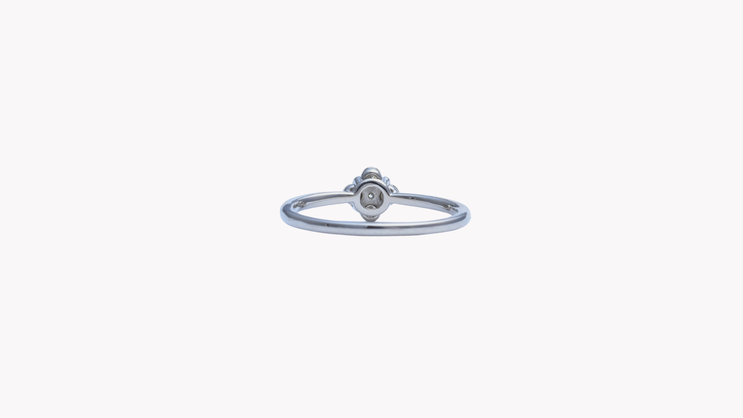 Pt900 5p D0.20ct フラワーR_My First Jewelry マイファーストジュエリー