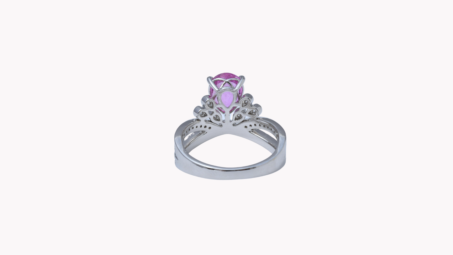 Pink Sapphire Tiara Pt900_J Superlative 〜ジェイスパーラティブ 最上級の輝き〜