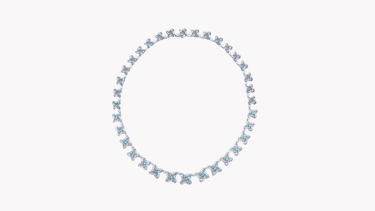 Paraiba & Diamond Necklace K18WG_Rara Bellezza 〜ララ ベレーツァ 稀代の美〜