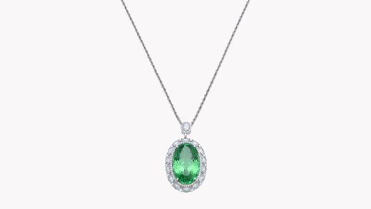 Paraiba Pendant w/Chain K18WG_Rara Bellezza 〜ララ ベレーツァ 稀代の美〜