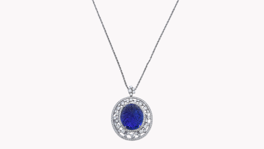 Tanzanite Pendant w/Chain K18WG_Rara Bellezza 〜ララ ベレーツァ 稀代の美〜