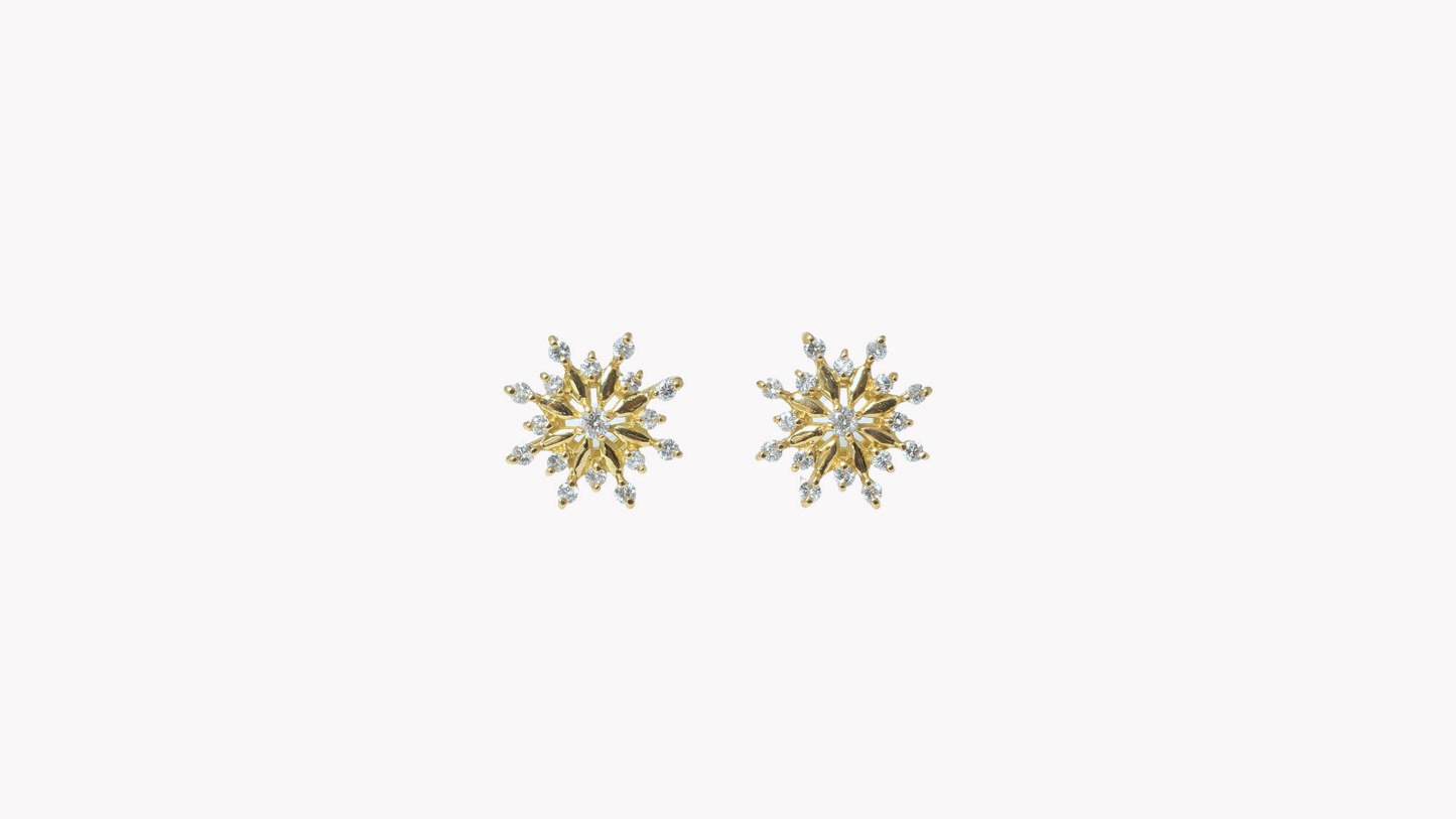 Sun Motif Earrings K18YG_Belle Journée. 〜ベルジューネ 素敵な日〜