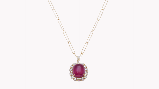 Rubellite Pendant w/Chain K18YG_Rara Bellezza 〜ララ ベレーツァ 稀代の美〜