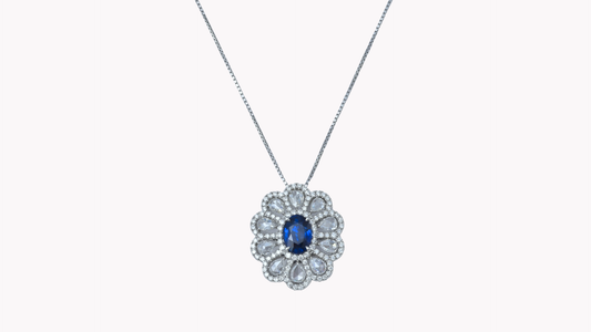 Royal-Blue Sapphire Pendant AIGS_J Superlative 〜ジェイスパーラティブ 最上級の輝き〜