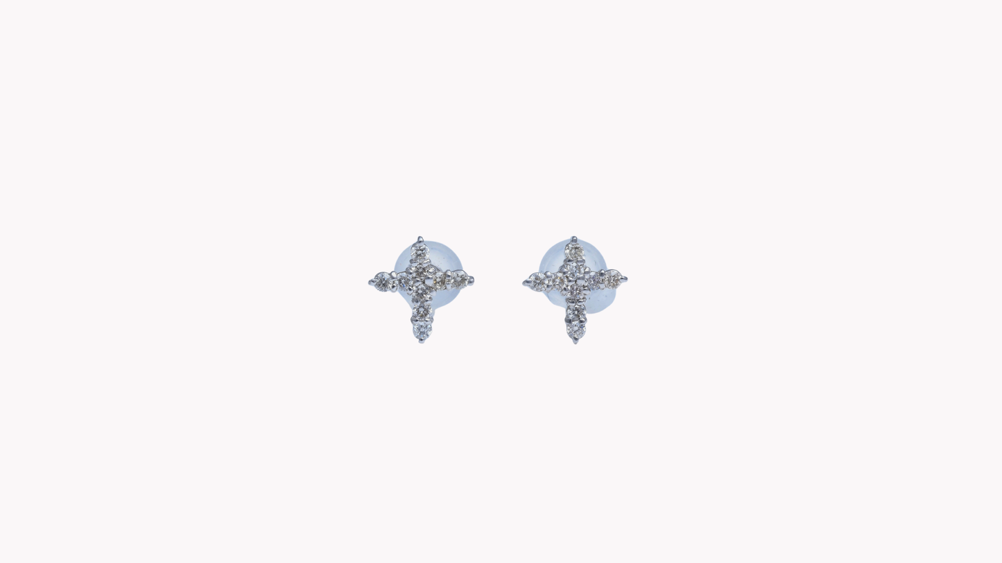 K18WG D0.20ct クロスPi-404_My First Jewelry マイファーストジュエリー