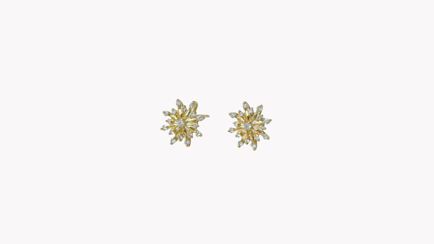 Sun Motif Earrings K18YG_Belle Journée. 〜ベルジューネ 素敵な日〜