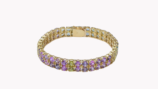 Color-Sapphire Line Bracelet K18_J Superlative 〜ジェイスパーラティブ 最上級の輝き〜