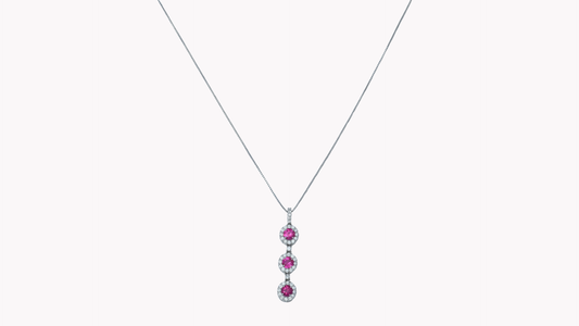 Triple Ruby Drop Pendant Pt_J Superlative 〜ジェイスパーラティブ 最上級の輝き〜