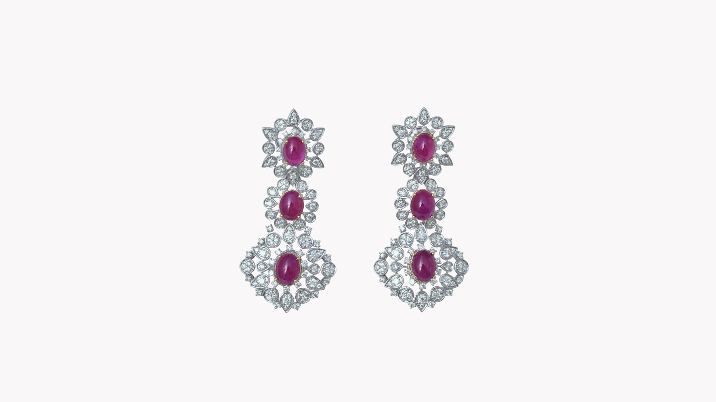 No-Heat Ruby  Earrings_J Superlative 〜ジェイスパーラティブ 最上級の輝き〜