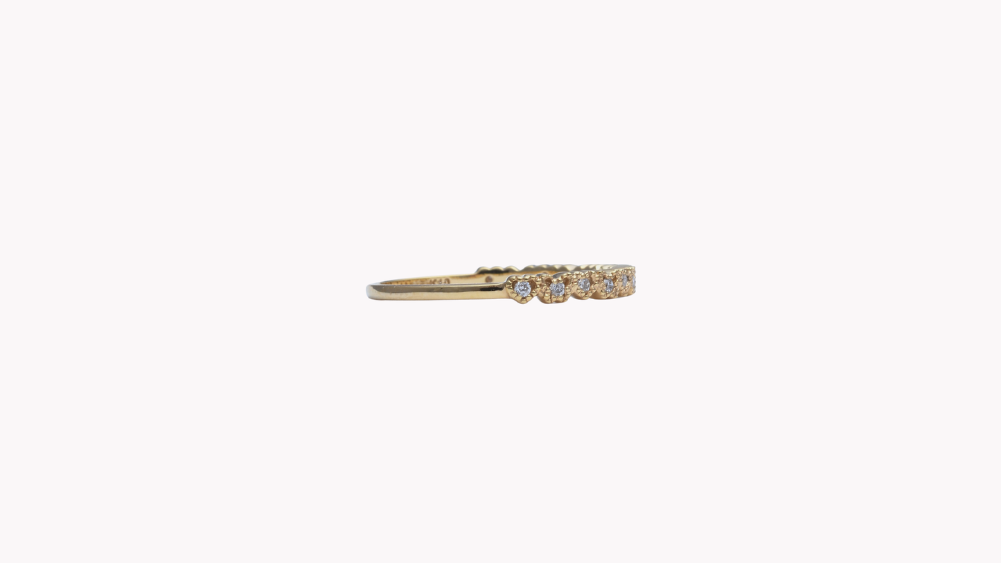 K10YGL3p D0.07ct ハートネットフック_My First Jewelry マイファーストジュエリー