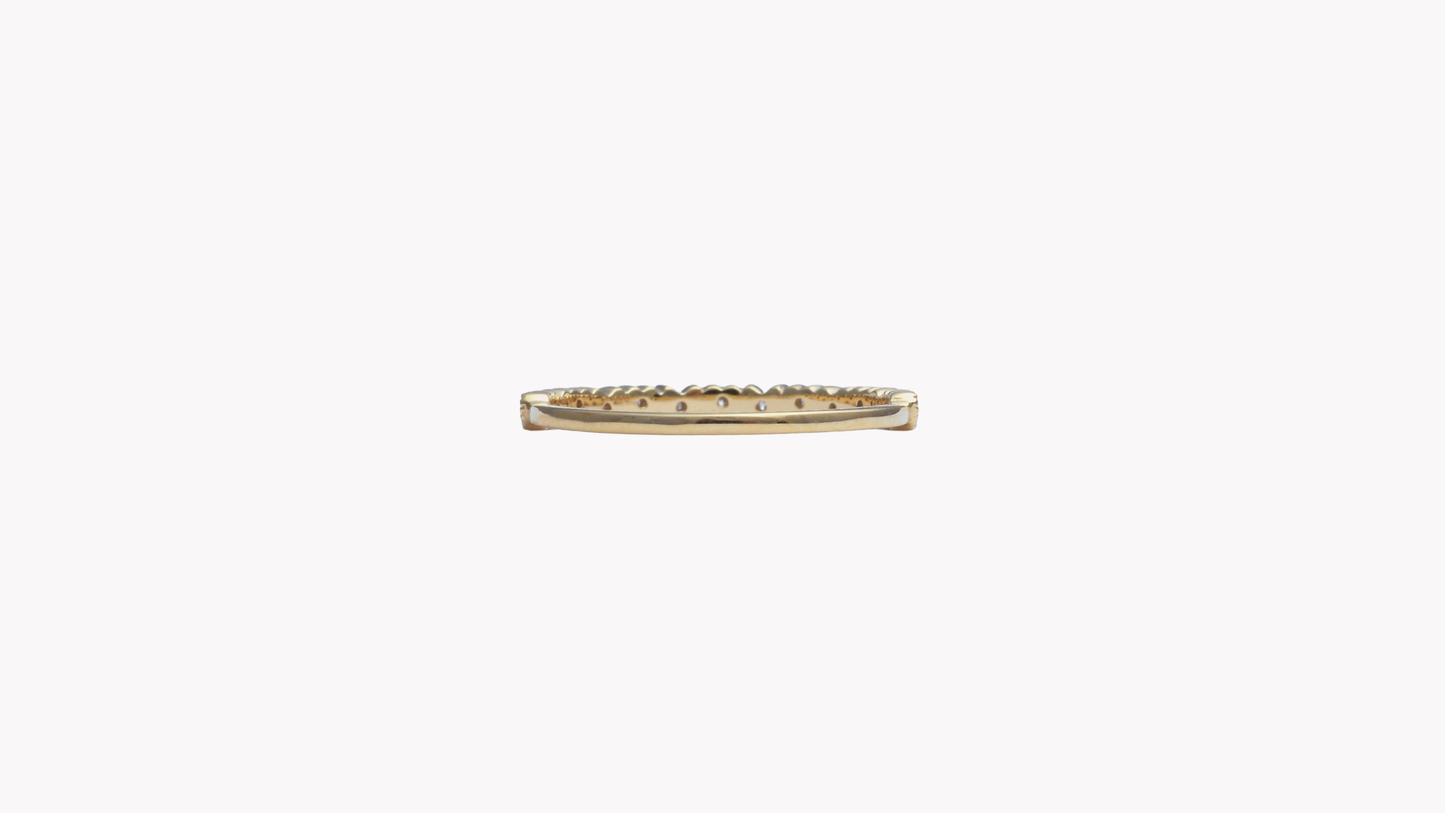 K10YGL3p D0.07ct ハートネットフック_My First Jewelry マイファーストジュエリー
