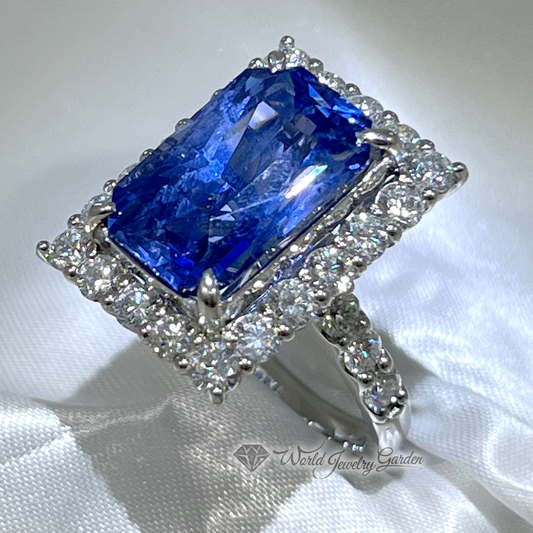 Blue sapphire 10.38 carat ring with GIA certificate of authenticity Symbol of Noble ~Symbol of Noble~ wi0004