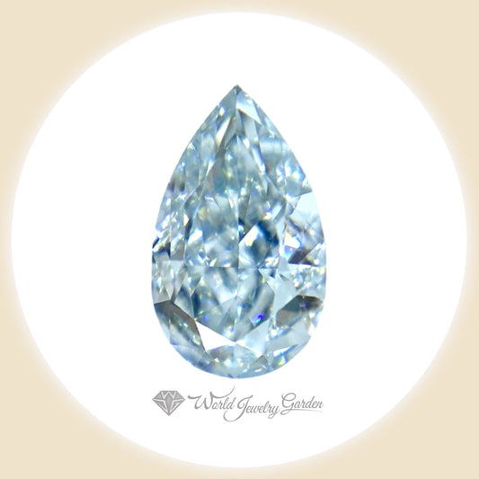 ダイアモンド FANCY LIGHT GREENISH BLUE 0.558カラット　Fancy Vivid Color Diamonds～ファンシービビッドカラーダイアモンズ～ wr0037rt0031