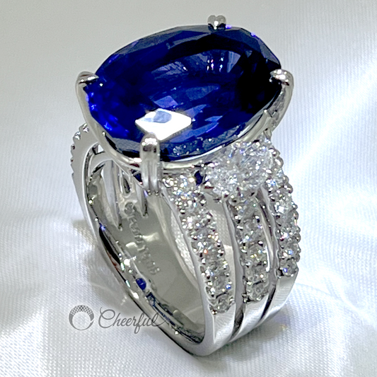 Tanzanite 19.06 carat ring TASAKI Rejewelry Cheerful ~Cheerful~ cs0010