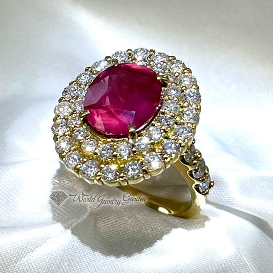 Ruby 4.40 carat ring with GIA certificate of authenticity Symbol of Noble ~Symbol of Noble~ wi0003