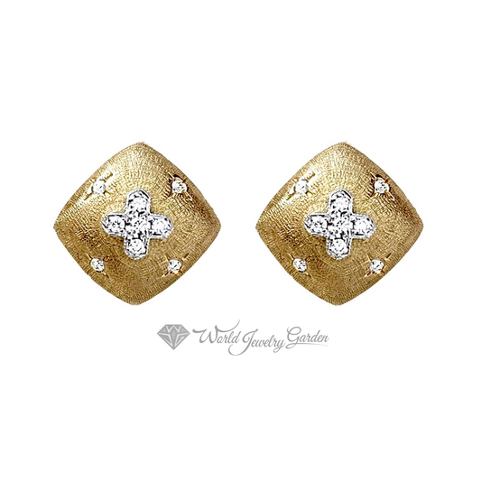 Diamond &amp; Gold Earrings Vero Amore ~Vero Amore True Love~ WVLL15814E18