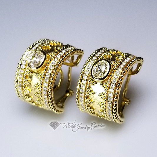 Diamond &amp; Gold Earrings Vero Amore ~Vero Amore True Love~ WVLL22764E110