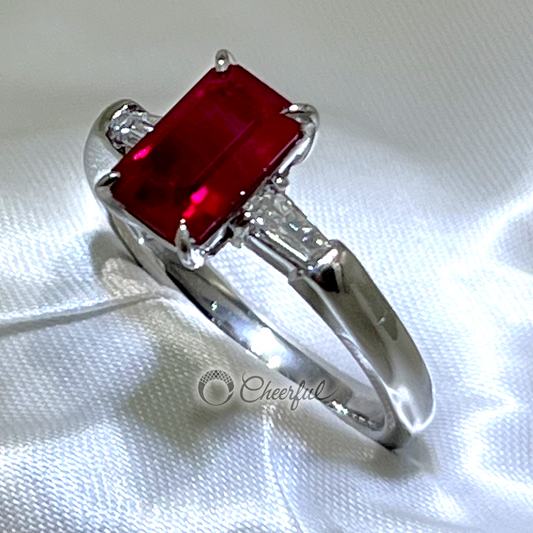 Ruby 2.03 carat ring with GIA certificate cs0001