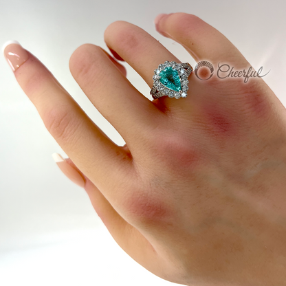 SOLD OUT Paraiba tourmaline 2.05 carat ring with GIA certificate cs0006