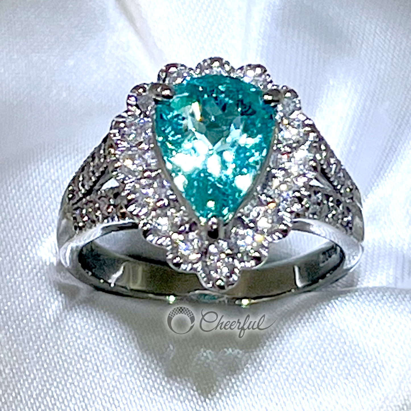 SOLD OUT Paraiba tourmaline 2.05 carat ring with GIA certificate cs0006