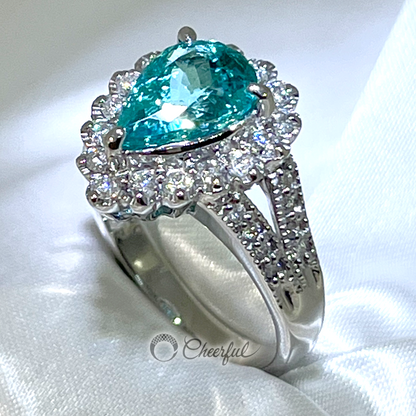 SOLD OUT Paraiba tourmaline 2.05 carat ring with GIA certificate cs0006