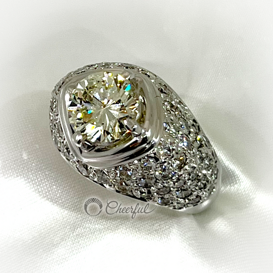 Diamond 1.854 carat ring Rejewelry Cheerful ~Cheerful~ cd00032000195450