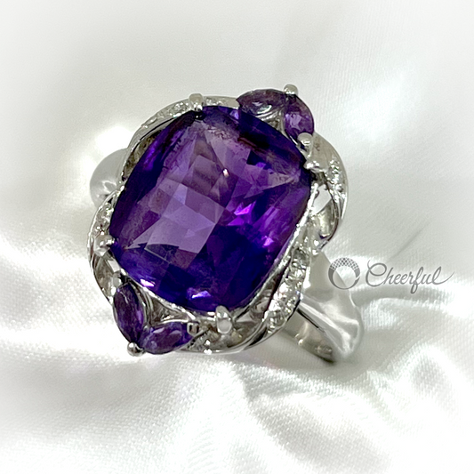 Amethyst 5.99 carat ring Re-jewelry Cheerful CD00052000701250