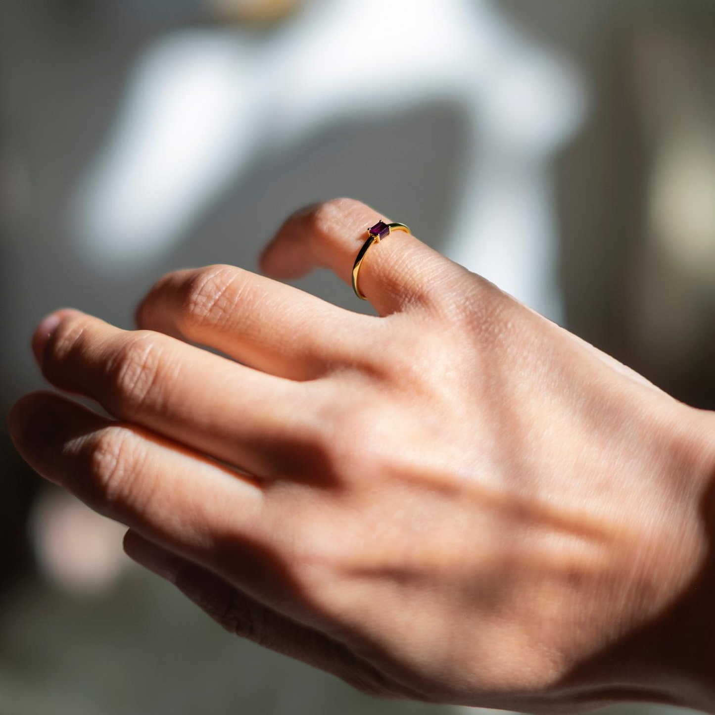 K18YGEMロードライトガーネットピンキーR_My First Jewelry マイファーストジュエリー