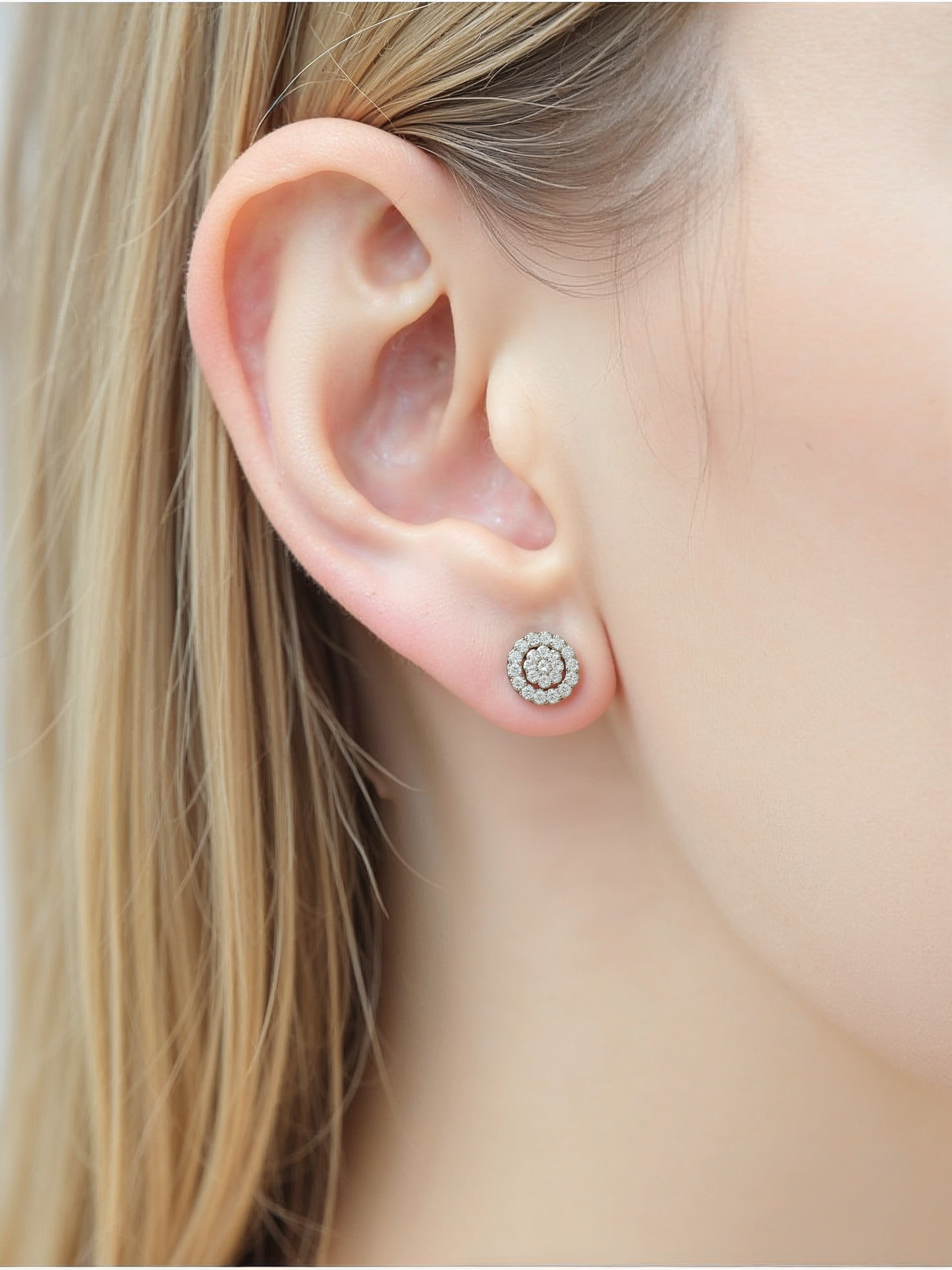 18K White Gold × Flower Cluster_NICE SPAKLE～ ナイス スパークル 素敵な輝き～
