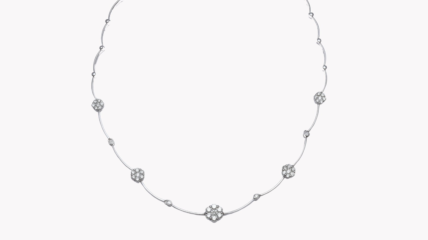K18 White Gold × Diamond Line_NICE SPAKLE～ ナイス スパークル 素敵な輝き～