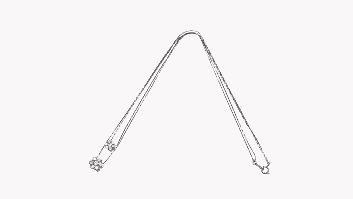 18K White Gold × V-Line_NICE SPAKLE～ ナイス スパークル 素敵な輝き～