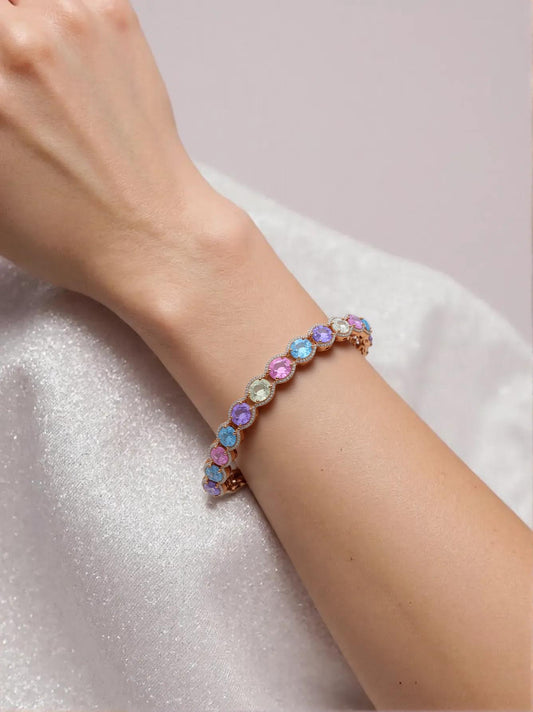 Multi-Sapphire Bracelet 18KPG