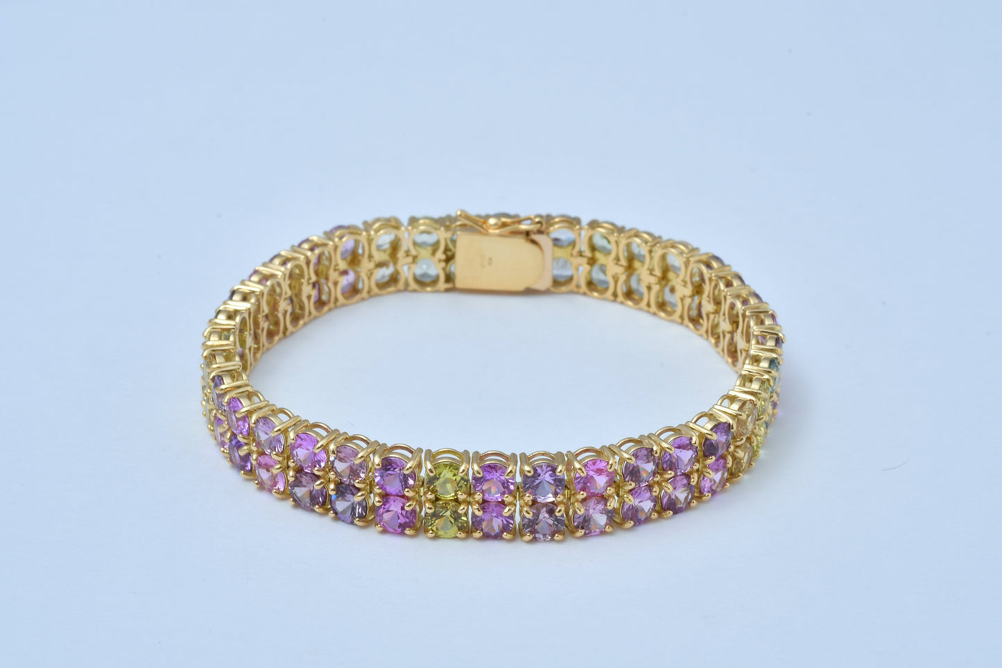 Color-Sapphire Line Bracelet K18