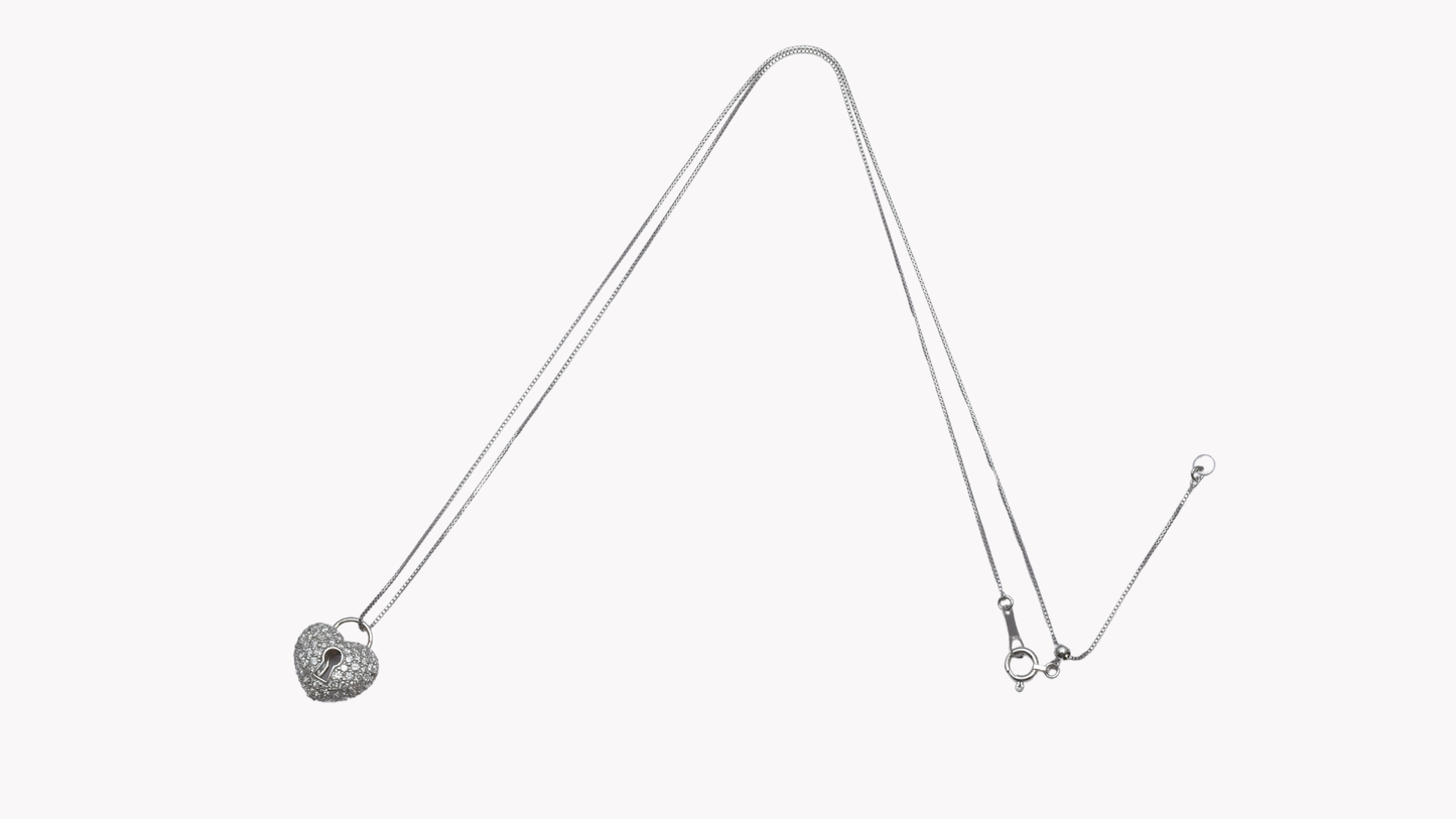 Heart Lock Diamond Necklace – ハートロック ダイヤモンドネックレス_NICE SPAKLE～ ナイス スパークル 素敵な輝き～