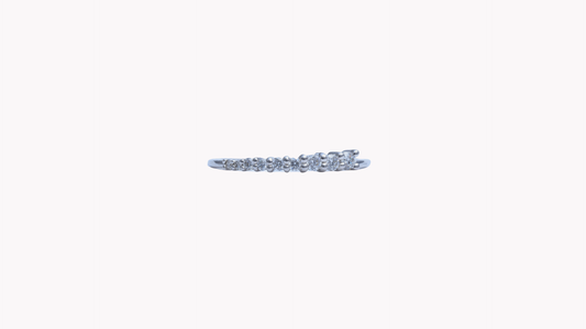 K18WG 9P D0.15ct ラインR_My First Jewelry マイファーストジュエリー