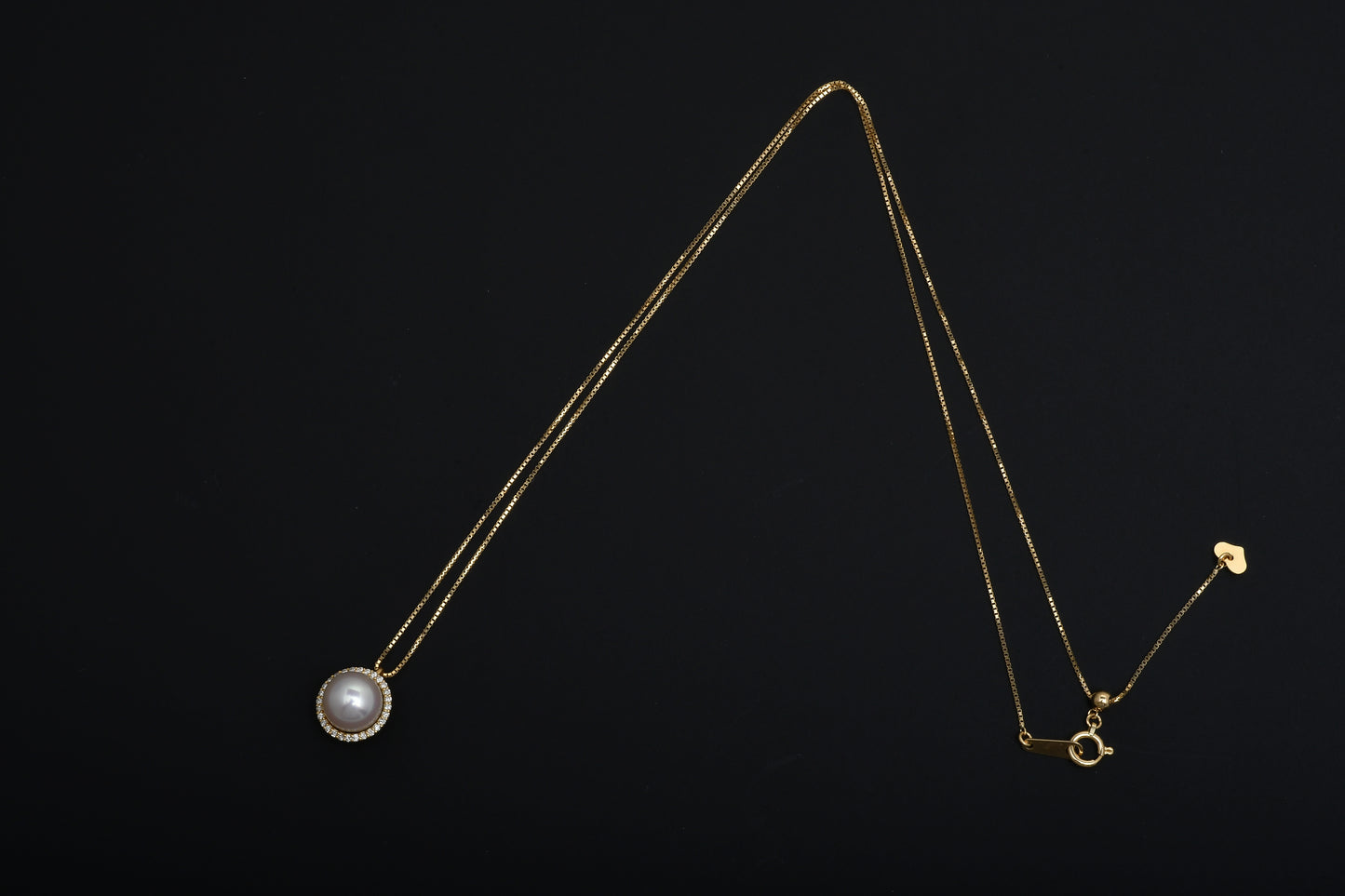 パール 8.0mm / × ダイヤ 0.11ct / K18 / ネックレス__Aqua Grace（アクア・グレース）