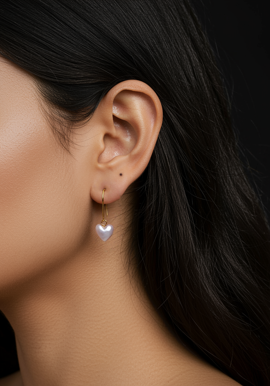 パール 7.0–8.0mm / K18 / ピアス__Aqua Grace（アクア・グレース）