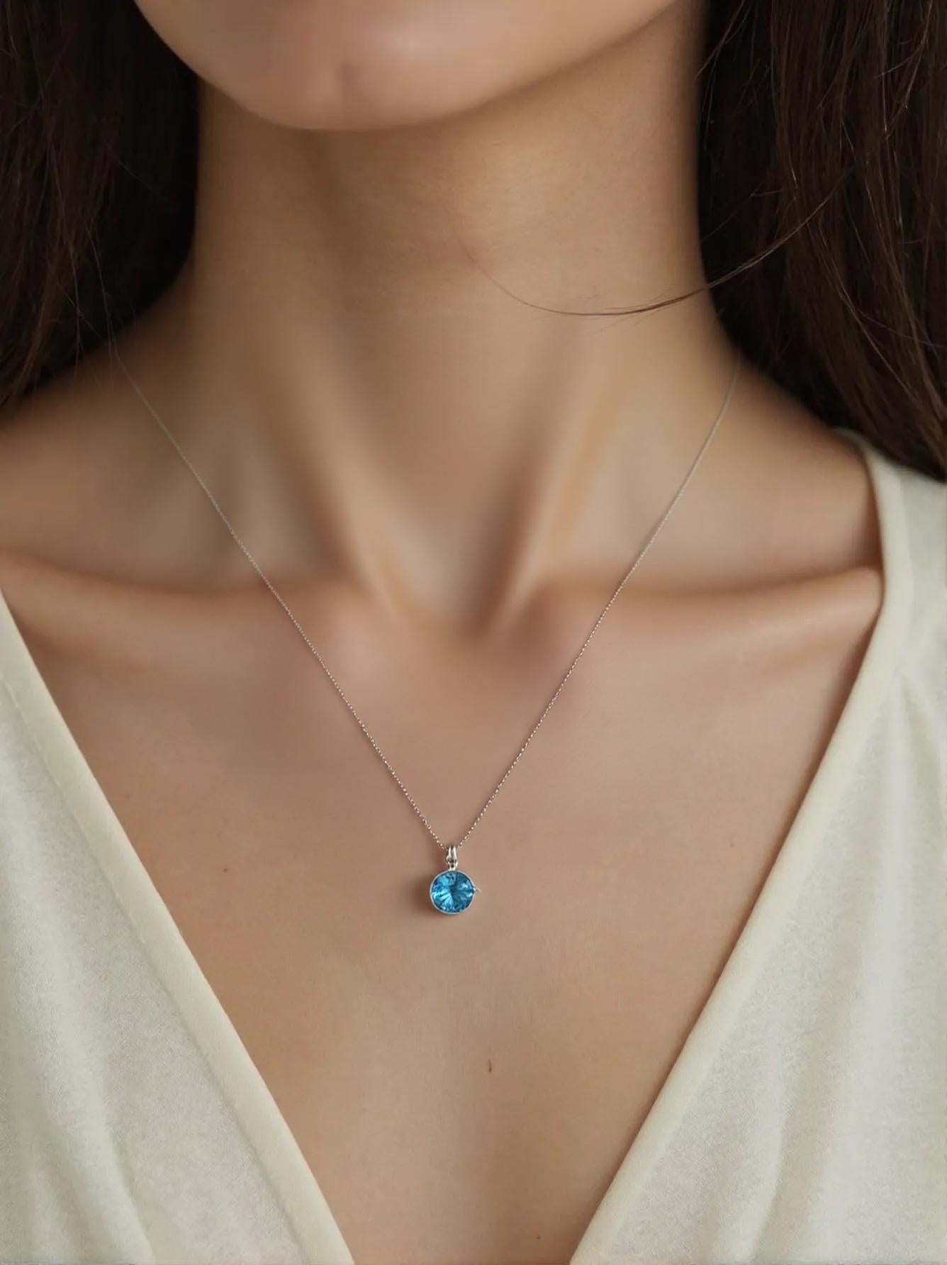 Pt950 ブルートパーズ0.50ct/D0.01ct PN_My First Jewelry マイファーストジュエリー