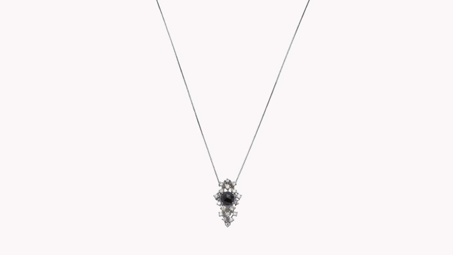 18K White Gold × BlackDiamond Necklace_NICE SPAKLE～ ナイス スパークル 素敵な輝き～