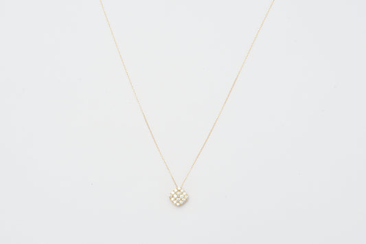 Diamond Pendant Necklace K18YG_My First Jewelry マイファーストジュエリー