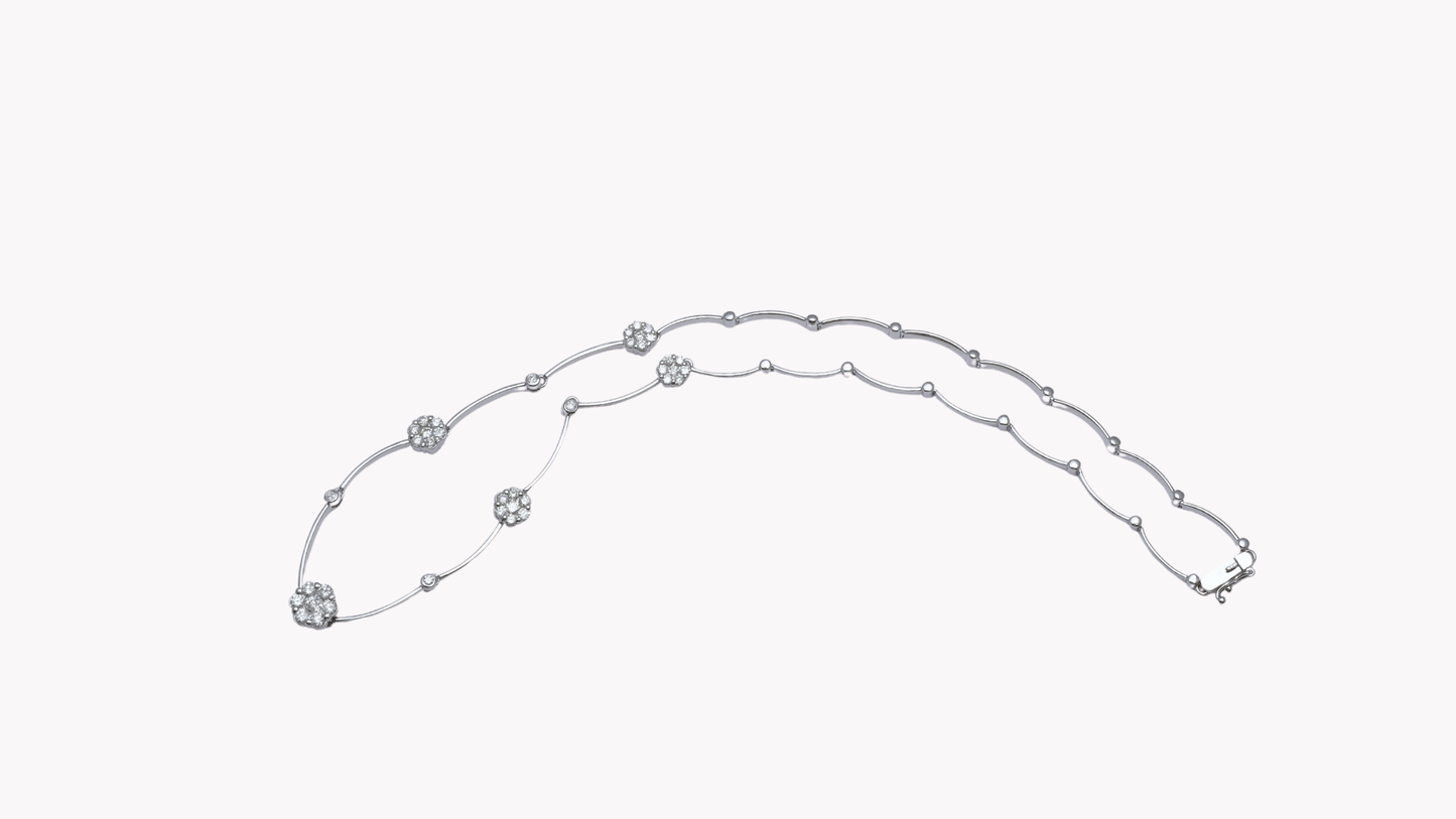 18K White Gold × Diamond Line_NICE SPAKLE～ ナイス スパークル 素敵な輝き～