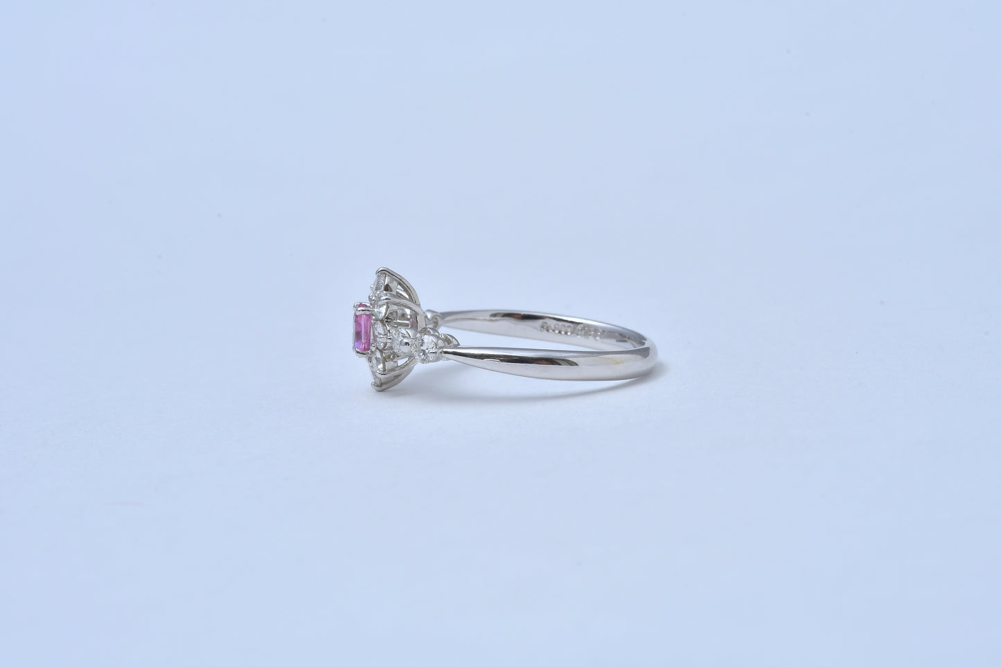 Padparacha Tiara Pt900 0.185 ct