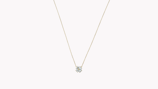 Heart Clover Diamond Necklace K18YG_Belle Journée. 〜ベルジューネ 素敵な日〜