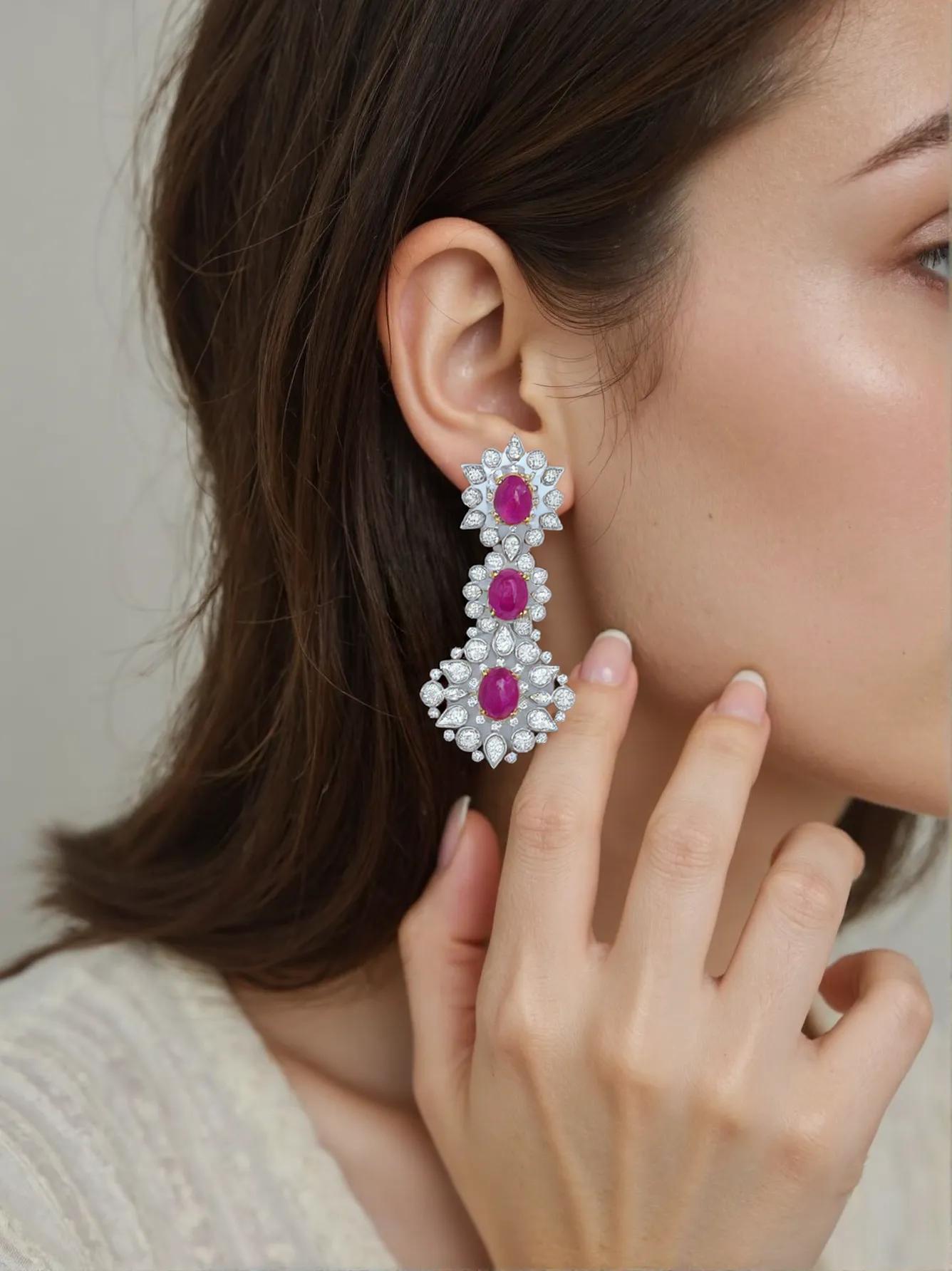 No-Heat Ruby  Earrings_J Superlative 〜ジェイスパーラティブ 最上級の輝き〜