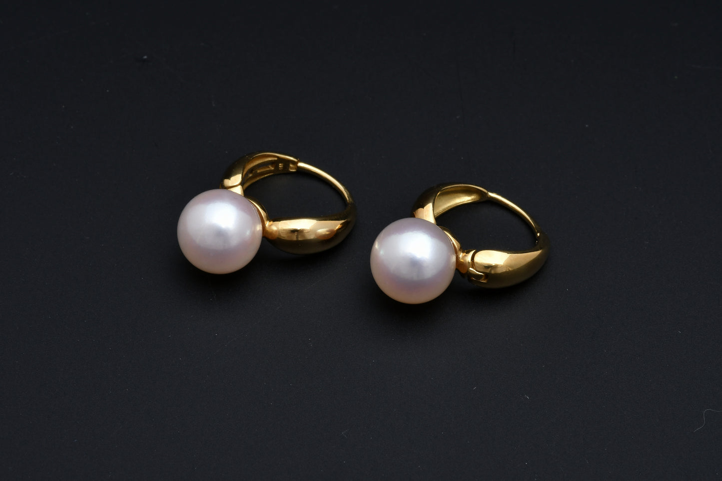 パール 8.5mm / K18 / ピアス__Aqua Grace（アクア・グレース）