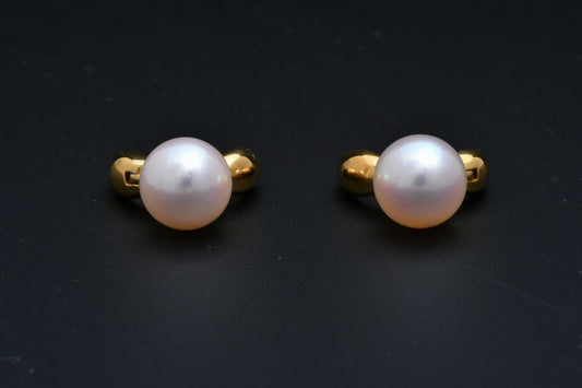 パール 8.5mm / K18 / ピアス__Aqua Grace（アクア・グレース）