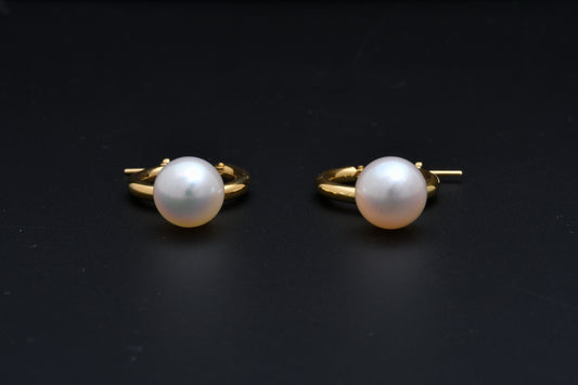 パール 8.0mm / K18 / ピアス__Aqua Grace（アクア・グレース）
