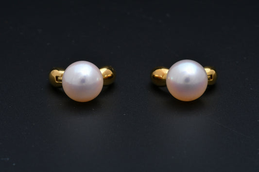 パール 8.5mm / K18 / ピアス__Aqua Grace（アクア・グレース）