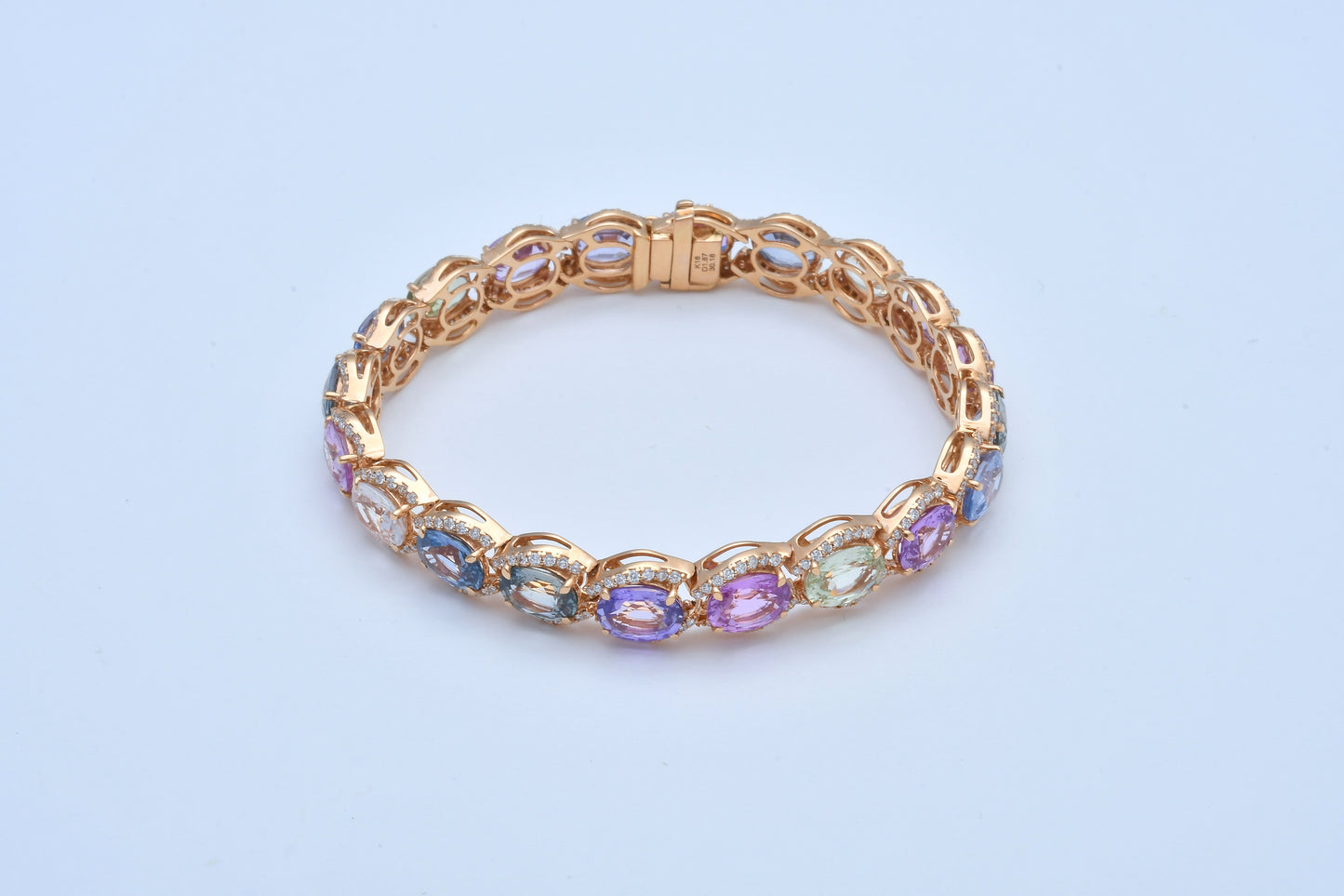 Multi-Sapphire Bracelet 18KPG