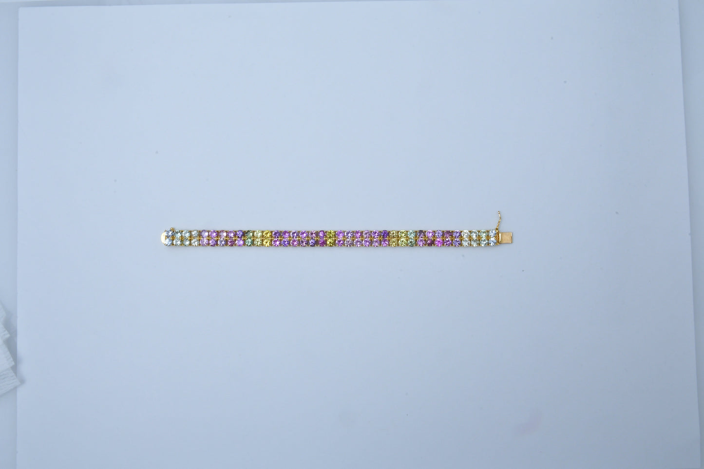 Color-Sapphire Line Bracelet K18
